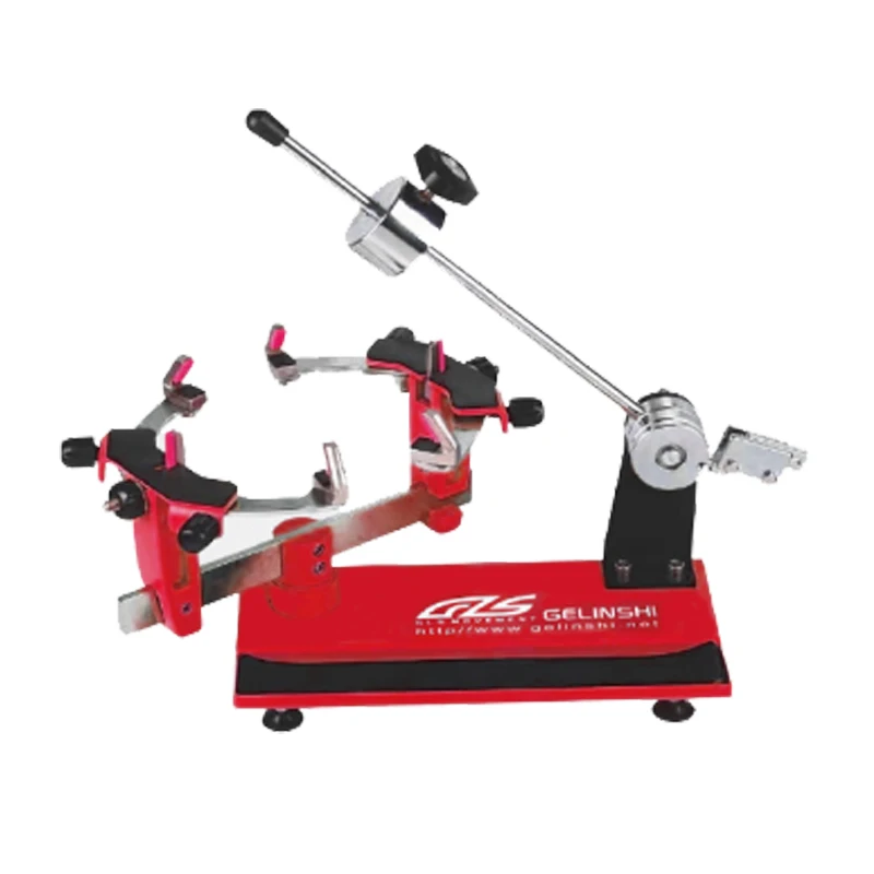 Pound Accuracy Drop Weight Badminton Stringing Machine Tabletop Red Six-point Racket Stringing Drop-weight Stringer With Tools