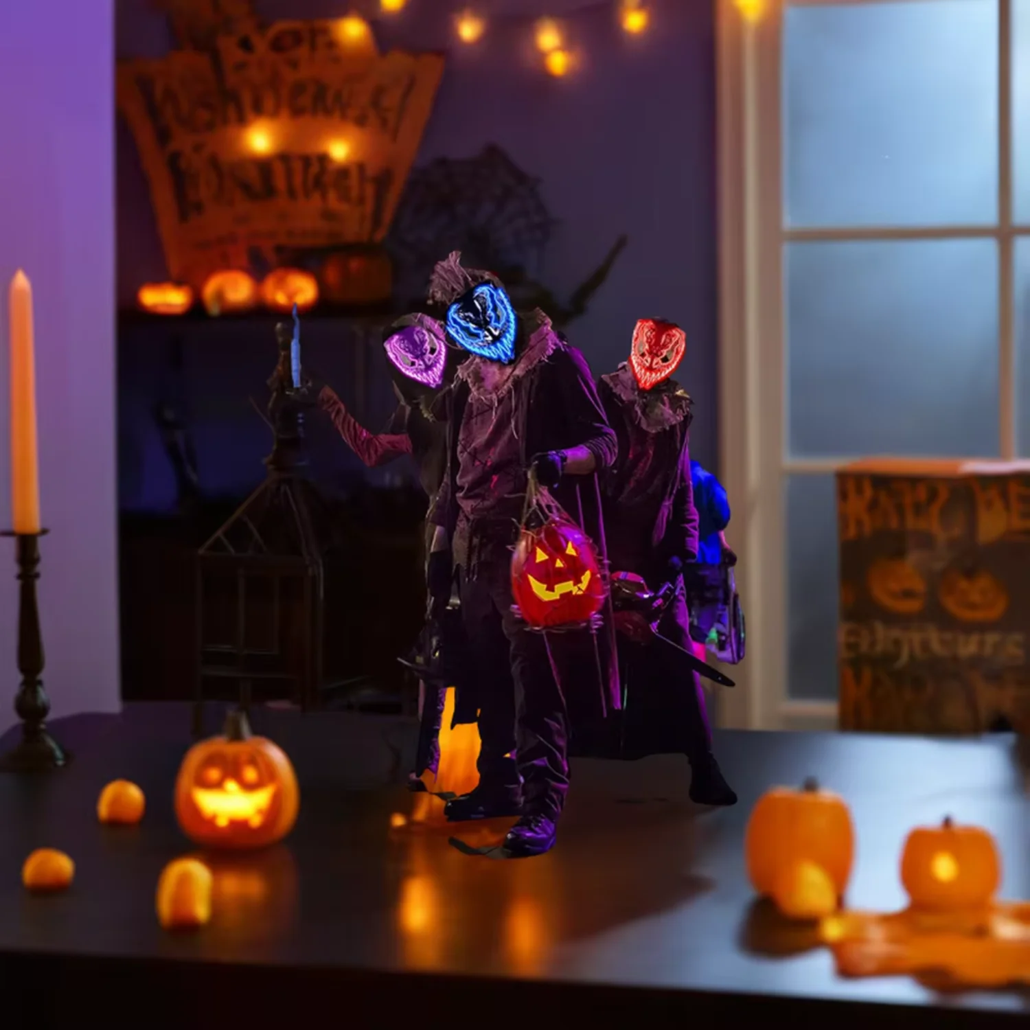 Creepy Wrinkle Face Halloween Mask Old Man Vampire Monster Latex Costume Cosplay Party Props  PVC Silicone Team bride Graduation