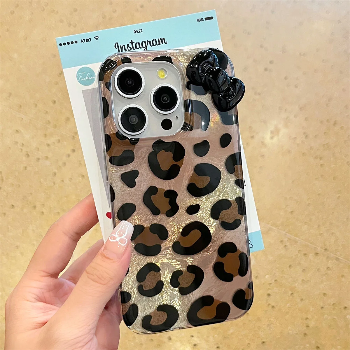 3D Bow Y2k Leopard New Phone Case For Vivo V30e V30 V29e V27 V29 V25 V21e V23e S16 S17 S15 Pro 4G 5G Feather Texture Back Cover