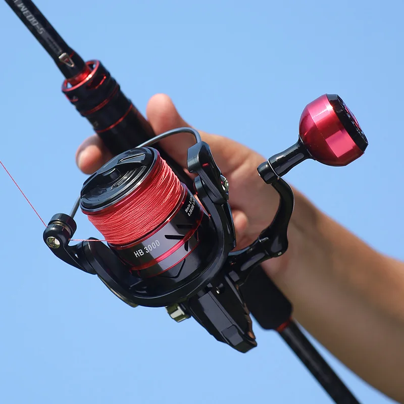 Carrete giratorio de arrastre suave con rodamiento para pesca - imagen 3