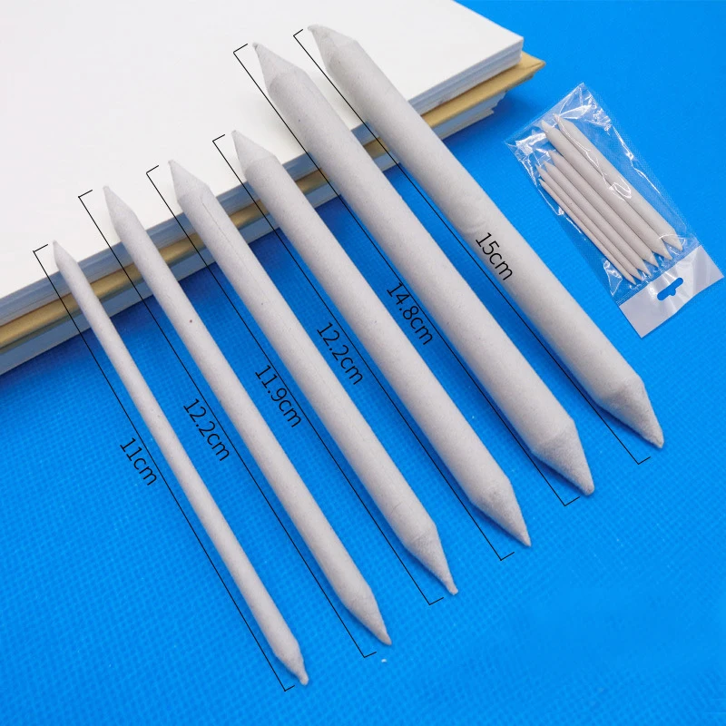 

3/6pcs/set Blending Smudge Stump Stick Sketch Art White Drawing Charcoal Sketching Tool Rice Paper Pen Artist Supplies