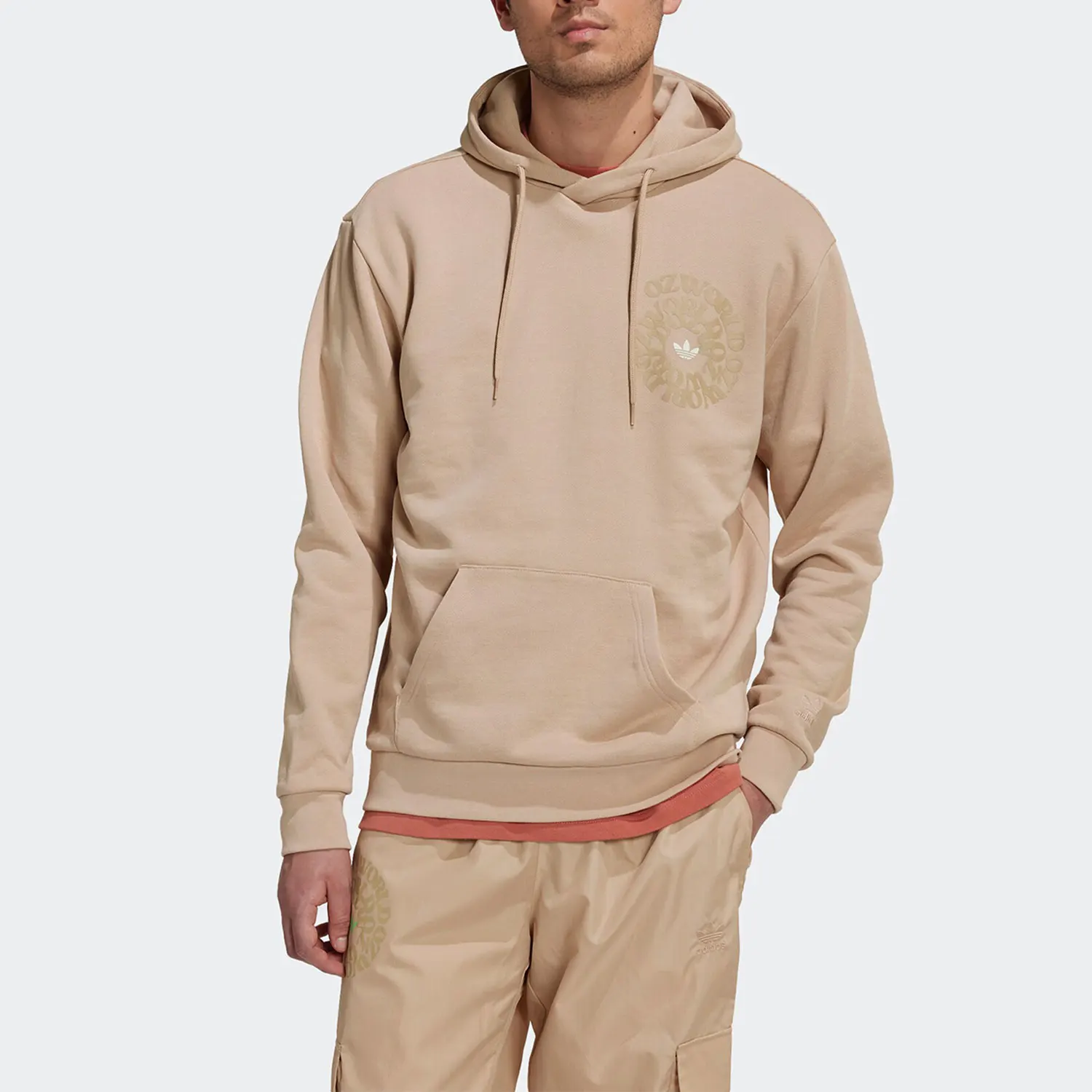 

Adidas Originals Мужская повседневная свободная толстовка с капюшоном HL9252