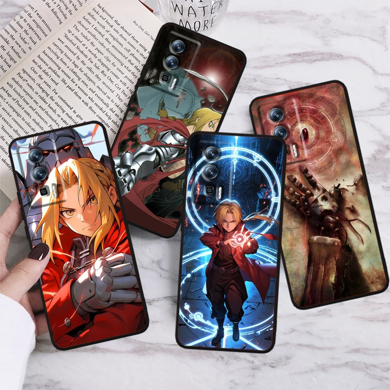 

F-Fullmetal Alchemist Cool Anime For Xiaomi Redmi 9A 9C 9AT 10C 9 9T 10 12C 13C A3 12 K60 A1 K50 K40 5G Black Back Phone Case