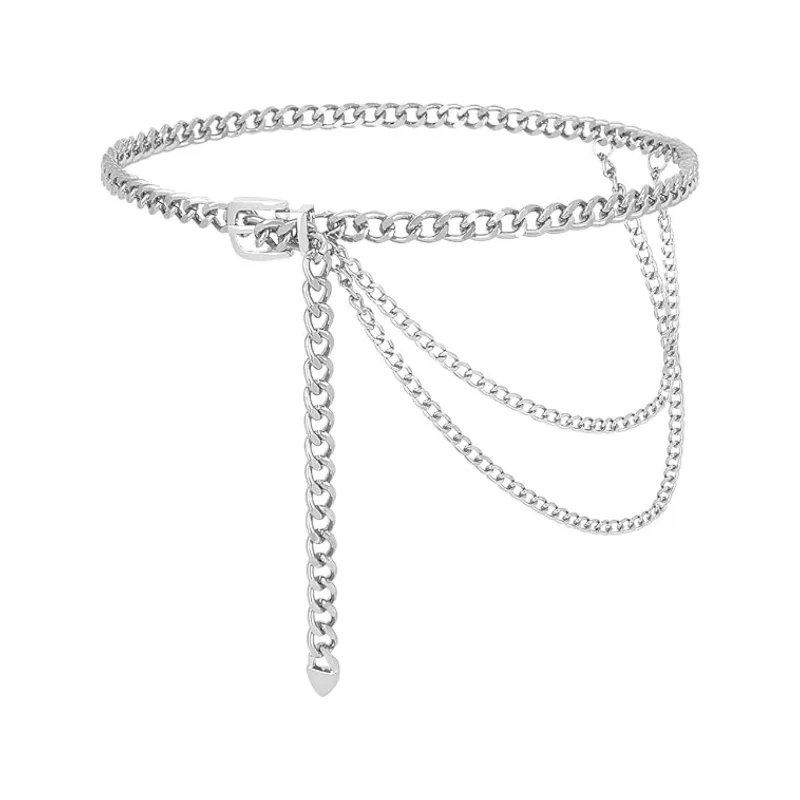 Modischer, minimalistischer und vielseitiger Accessoire-Gürtel, einlagige Kette, Taillengürtel, Retro und vielseitige Taillenkette für Damen – Detail 7