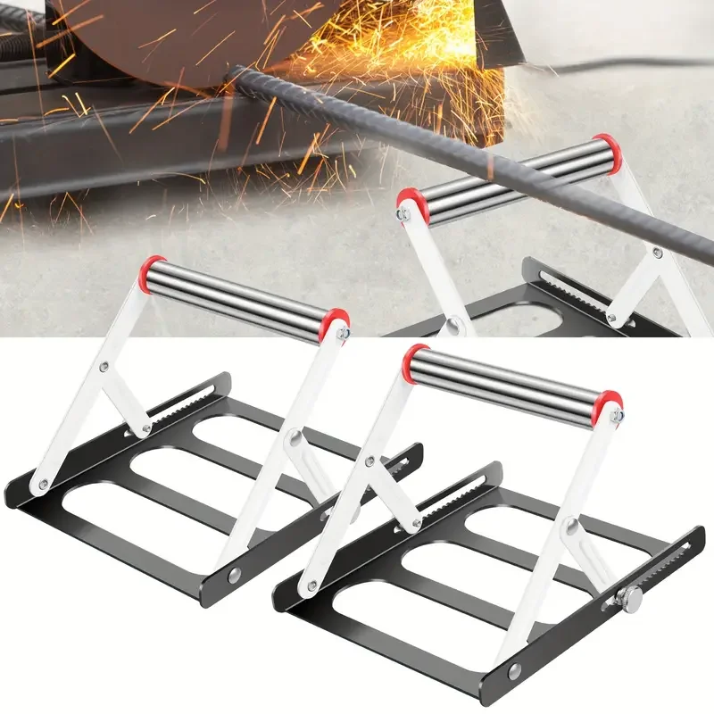 

Foldable Table Saw Stand Adjustable Height Metal Support Frame for Cutting Machine Work