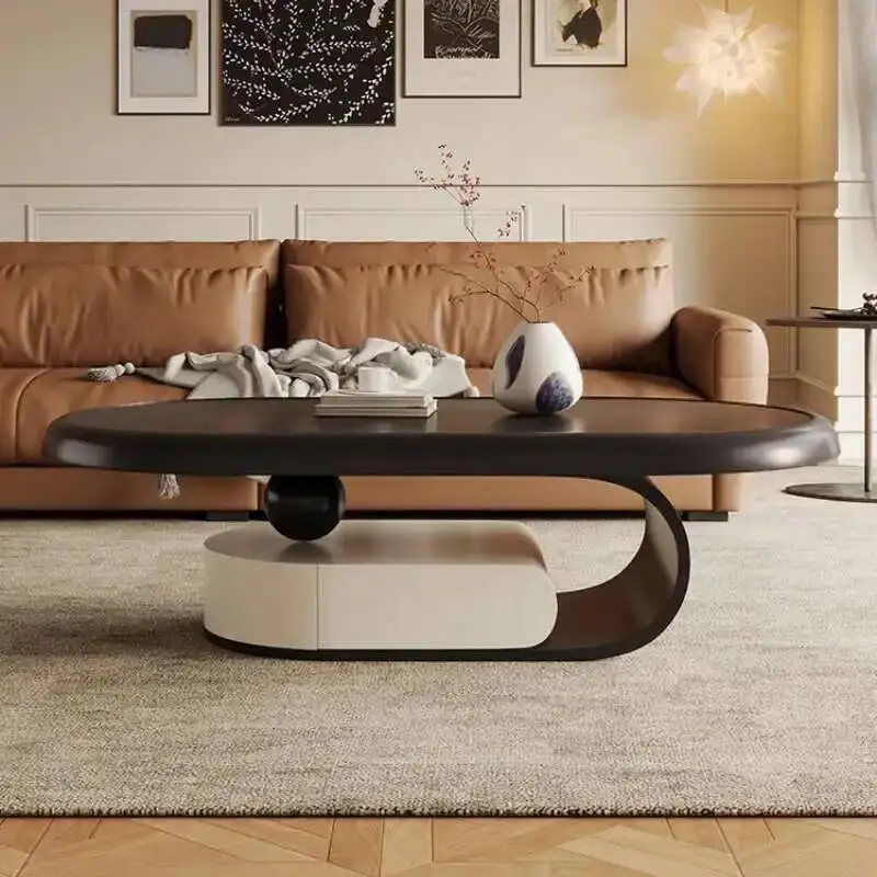 

Aesthetic Italian Fashion Simple Coffee Design Table Modern Side Table Clear Unique Mesa Auxiliar Lounge Furniture