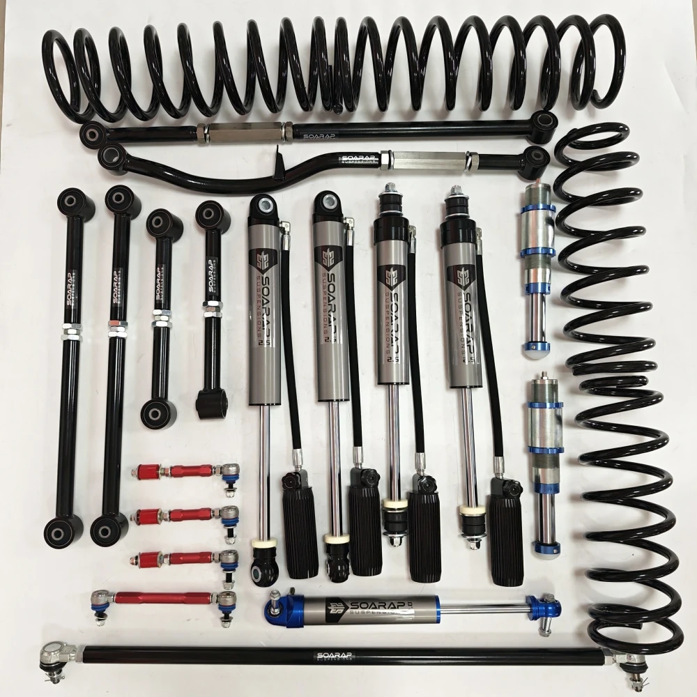 SOARAP For PATROL Y60 Y61 Off-road 5'' Lift Adjustable Nitrogen Shock Absorber Kit