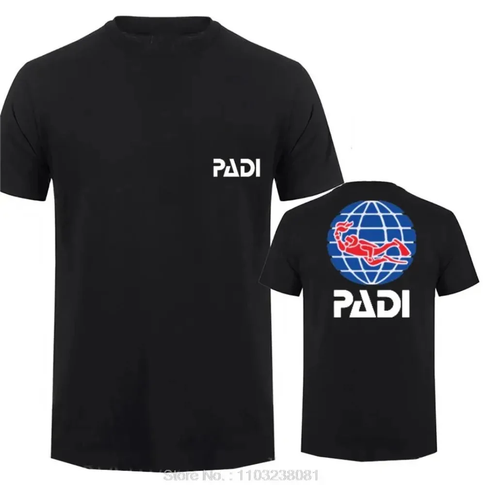 Scuba Driver Padi T-Shirt Men Casual Cotton tshirt hip hop t shirt Short Sleeve Tops tees Men's clothing Fashion Streetwear