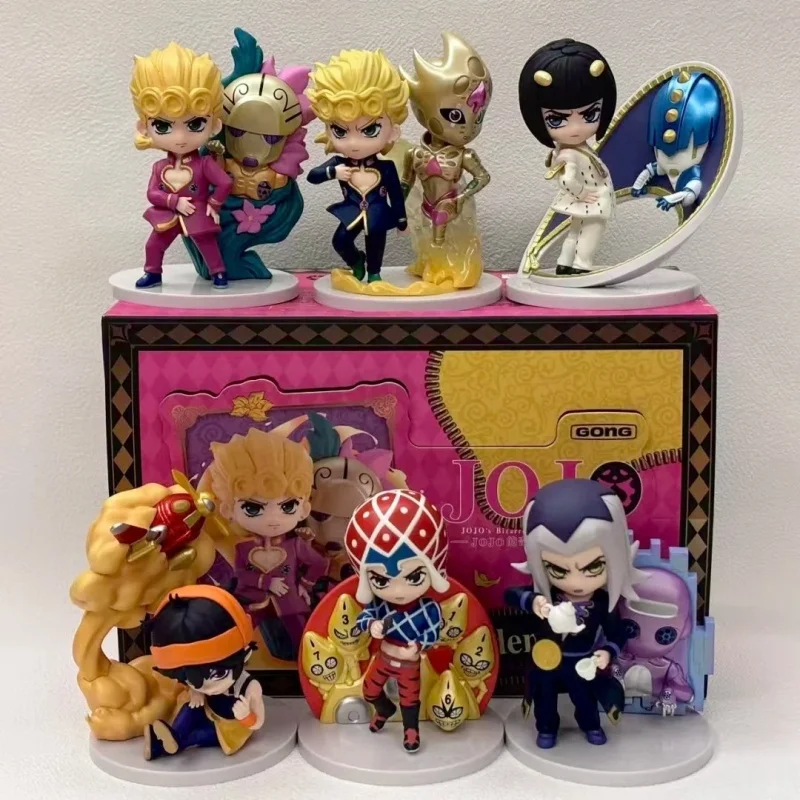 

POPMART Resonates With Jojo Wonderful Adventure The Wind Of Gold Blind Box Toys Figurines Mystery Box Ornament Kid Birthday Gift
