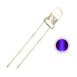 100pcs 5mm Purple Uv Led Water Clear Ultraviolet 365-370nm 395nmn 400nm Violet Round Head Lamp Light Beads