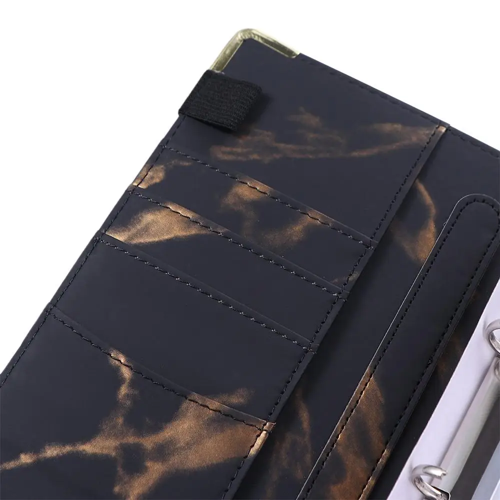 Zipper Envelope for Budgeting A6 Notebook Budget Planner Marble Budget Binder Notebook Binder 6 Ring Binder Marble Notebook