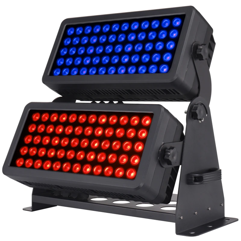 2 pieces 120x15W RGBW Outdoor LED Wall Washer High Brightness rgbw 4in1 ip65 city color led waterproof dmx stage light