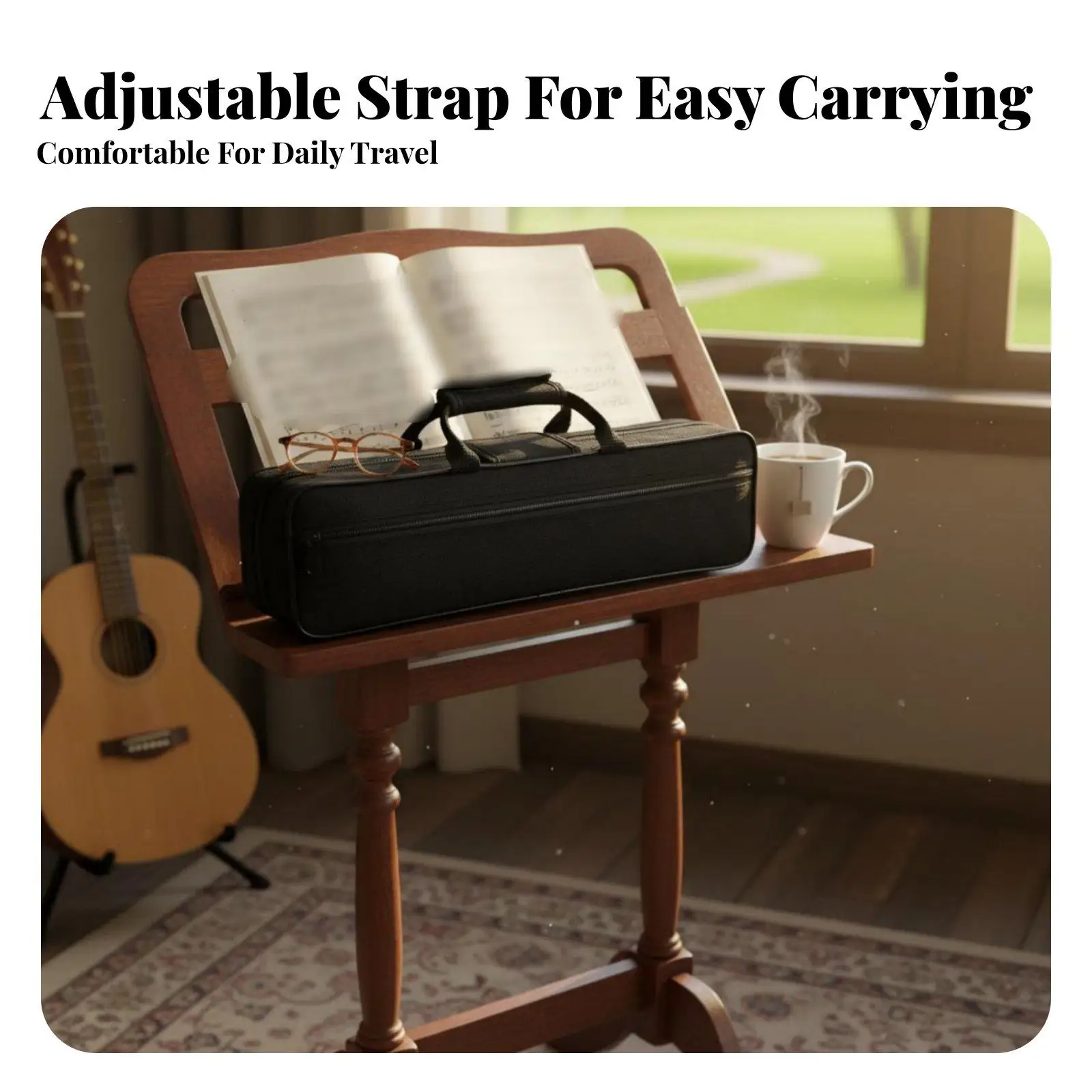 Flute Case Waterproof Flute Gig Bag Crushproof Instrument Protection for