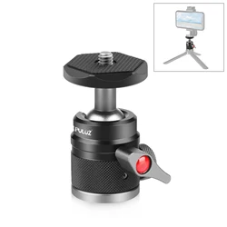 PULUZ 360 Panorama Aluminum Alloy Tripod Ball Head Adapter with Knob Lock