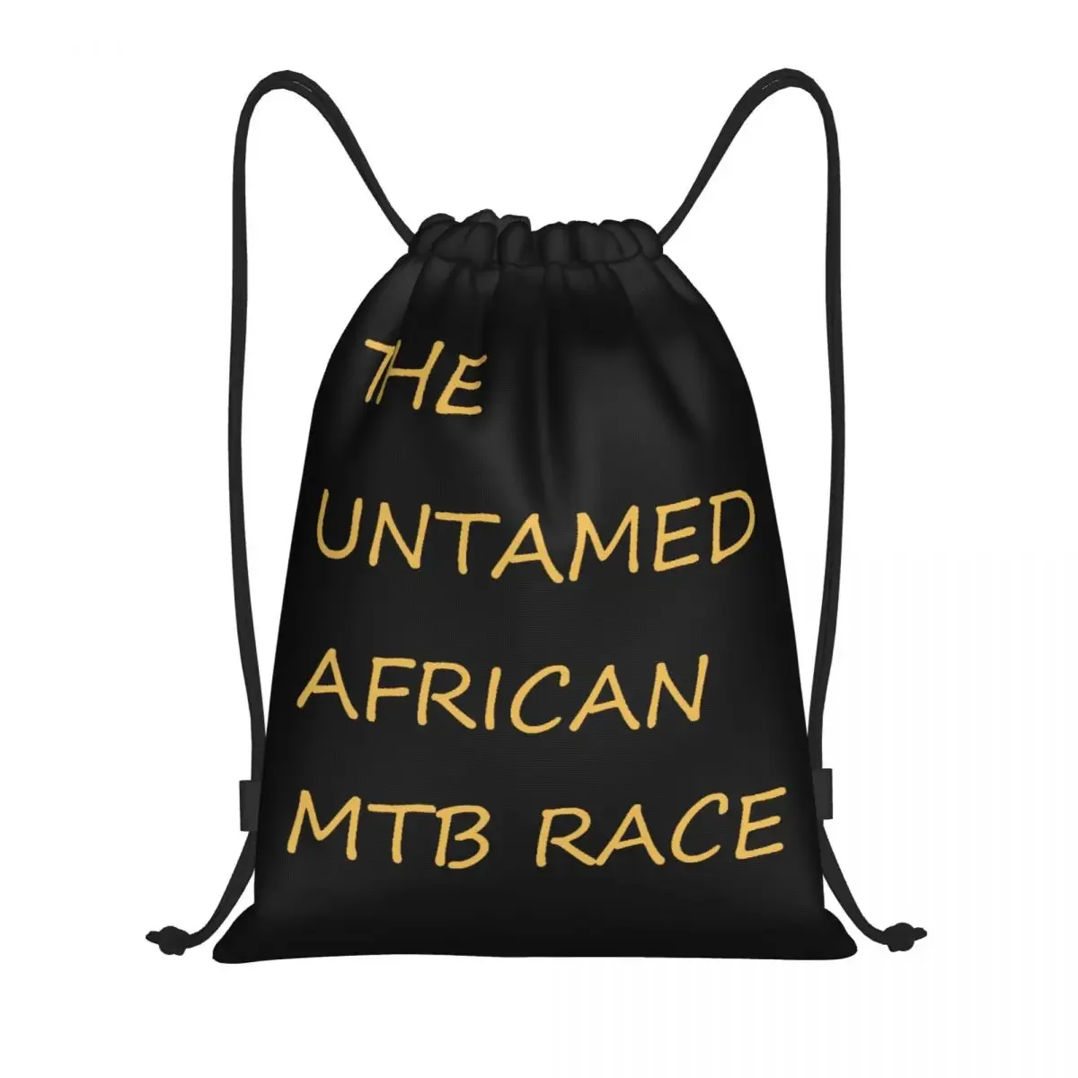 zy na zamówienie Gold The Untamed African MTB Race Drawstring Bags Чоловіки Жінки Легкий велосипед Спортивний рюкзак для зберігання в тренажерному залі