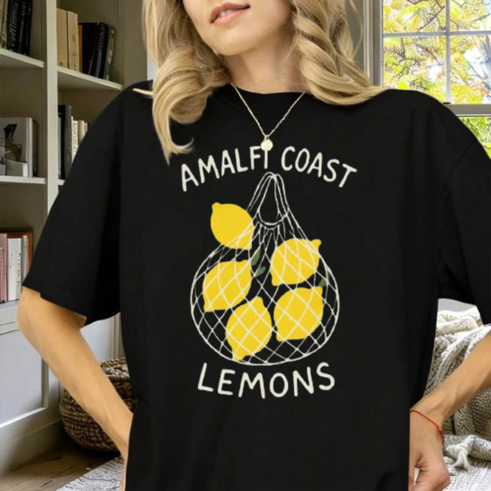 Amalfi Coast Lemon Shirt Off Limoncello Design Perfect Gift for Foodies Ocean Lovers Casual Vacation Wear Unisex Summer Tee