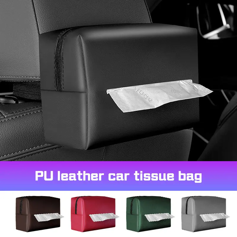 

Car Seat back Tissue Bag For Honda Mugen Power TypeR Jazz City Civic Accord Towel Holder Napkin Storage Tissue Bag Kleenex Box
