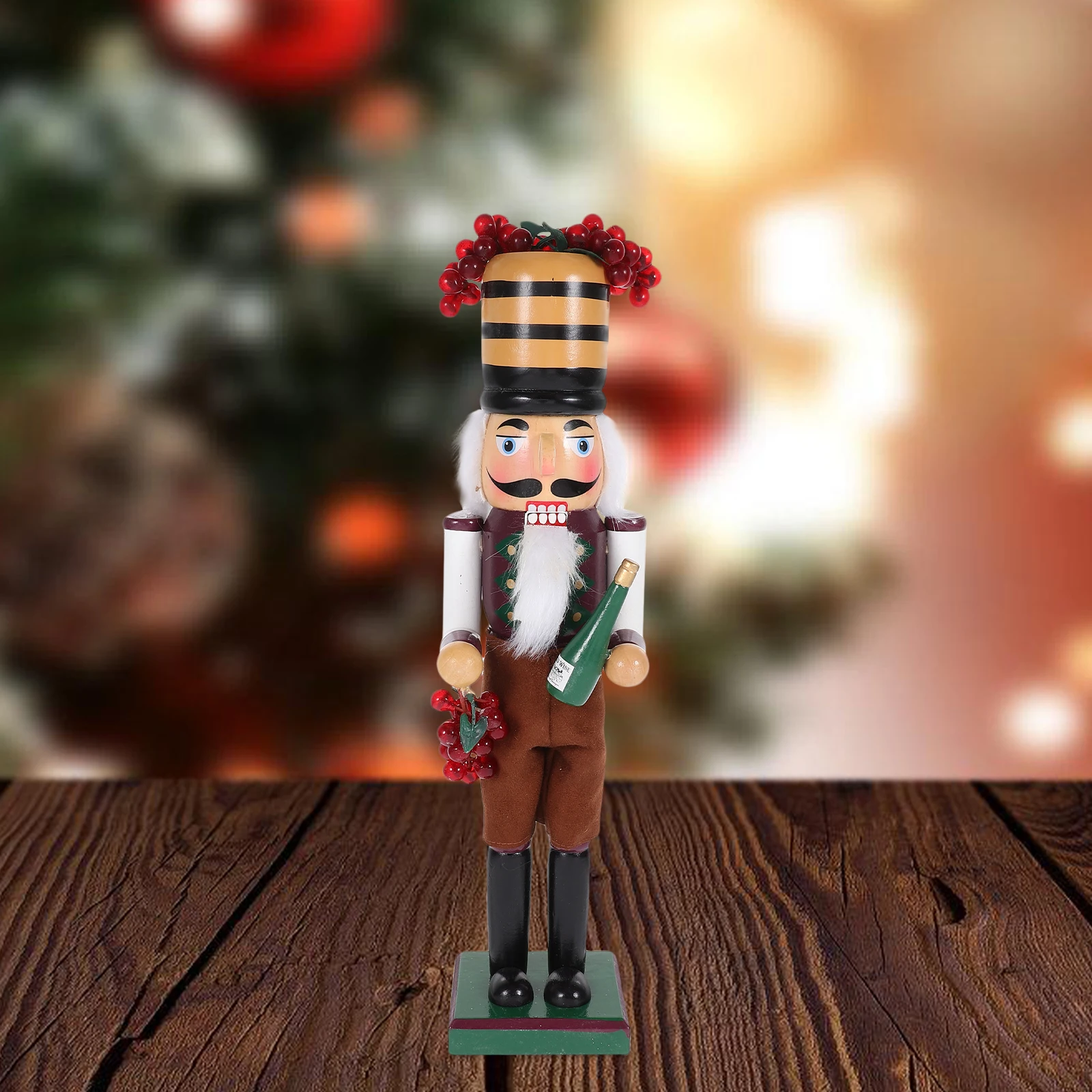 

Nutcracker Ornament Festival Craft Figurines Desktop Decor Wooden Christmas Gifts Small Nutcrackers Tabletop Accessories Wear