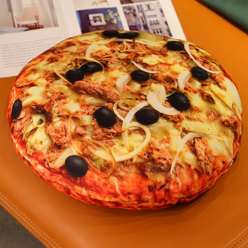 

2024 New Baby Pillow New Creative Simulation Food Pillow Pizza Round Pillow Gift Photo Prop Interesting Cognition P9