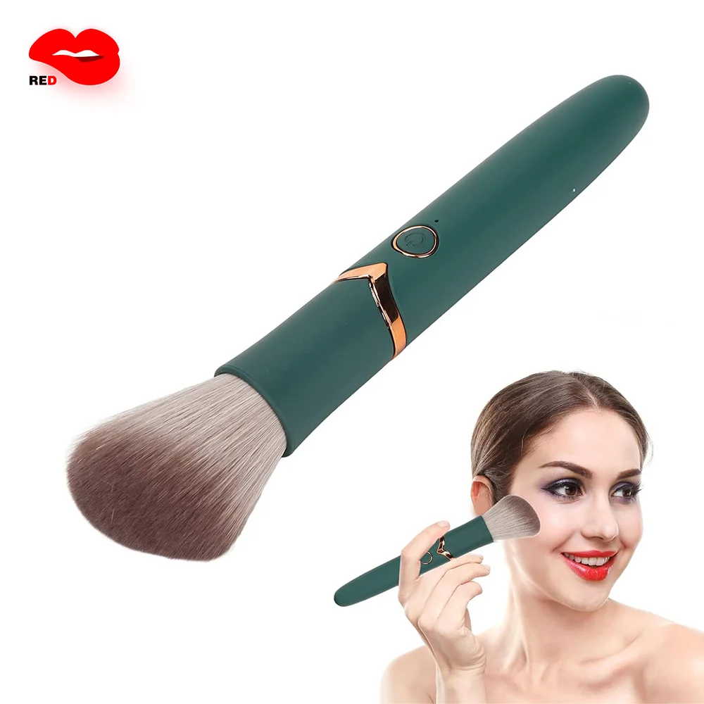 

Female makeup brush bullet vibrator g-dpot nipple clitoral masturbators stimulator av dildo wand massage sex toys for women