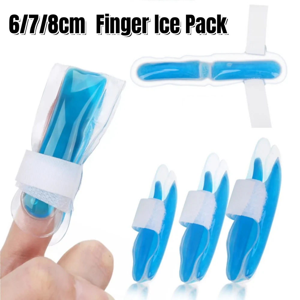 

6/7/8 см многоразовая обертка для пальцев, ледяной гель, пакет со льдом для пальцев, горячий холодный компресс, рукава для пальцев, обертывание боли, облегчение отеков, сумка с холодным льдом
