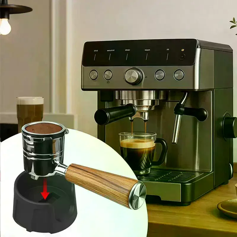 Holder Compatible With Espresso Machine, Espresso Tamping Station For Luxe Cafe Maker Coffee Tool Portafilter