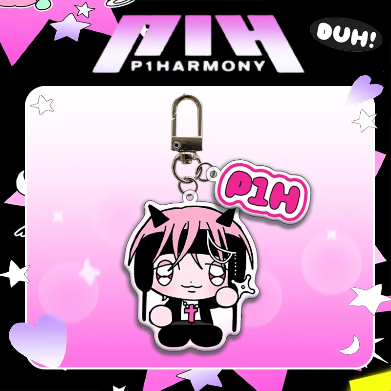 2pcs Set Cartoon Keychain P1Harmony Seoul Concert Gift