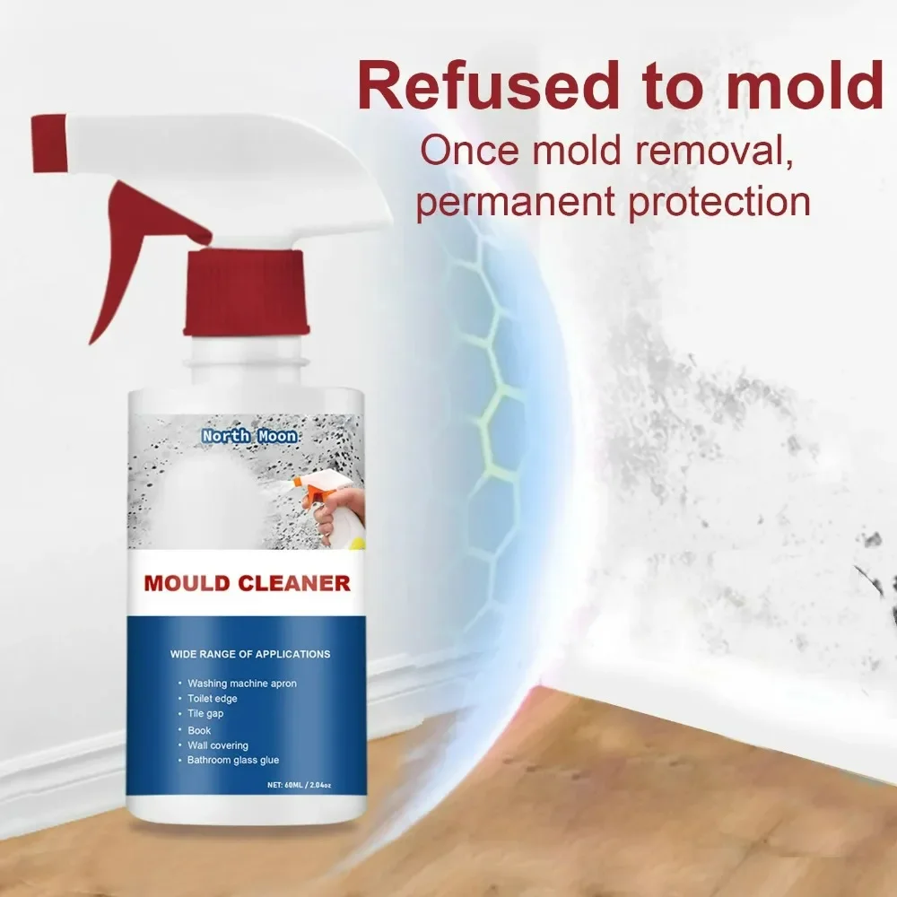 60ml Mould Removal Spray Toilet Wall Joint Moldy Remover Hou Kitchen Bathroom Cleaning Spray Effective Clean Mildew Cleaner Foam