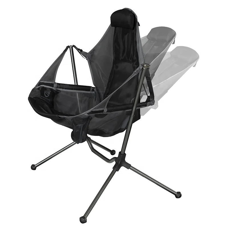 

Роскошное портативное регулируемое складное кресло-шезлонг для улицы, рыбалки, кемпинга, утолщенное, с функцией качания