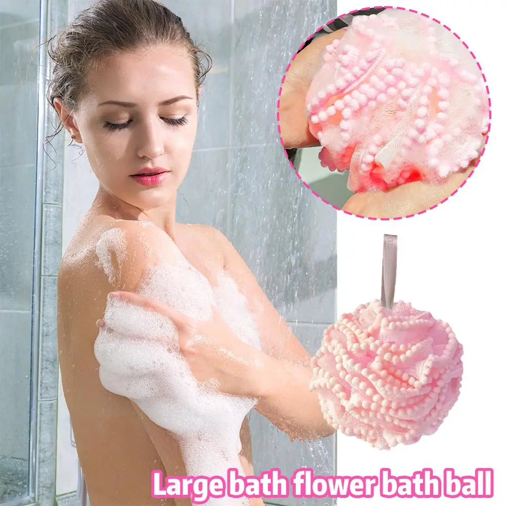 Bath Ball Soft Rub Back Ball Bubble Net General Cleaning Bath Ball Shower Flower Ballbubble Flower Bath Tools L1w8