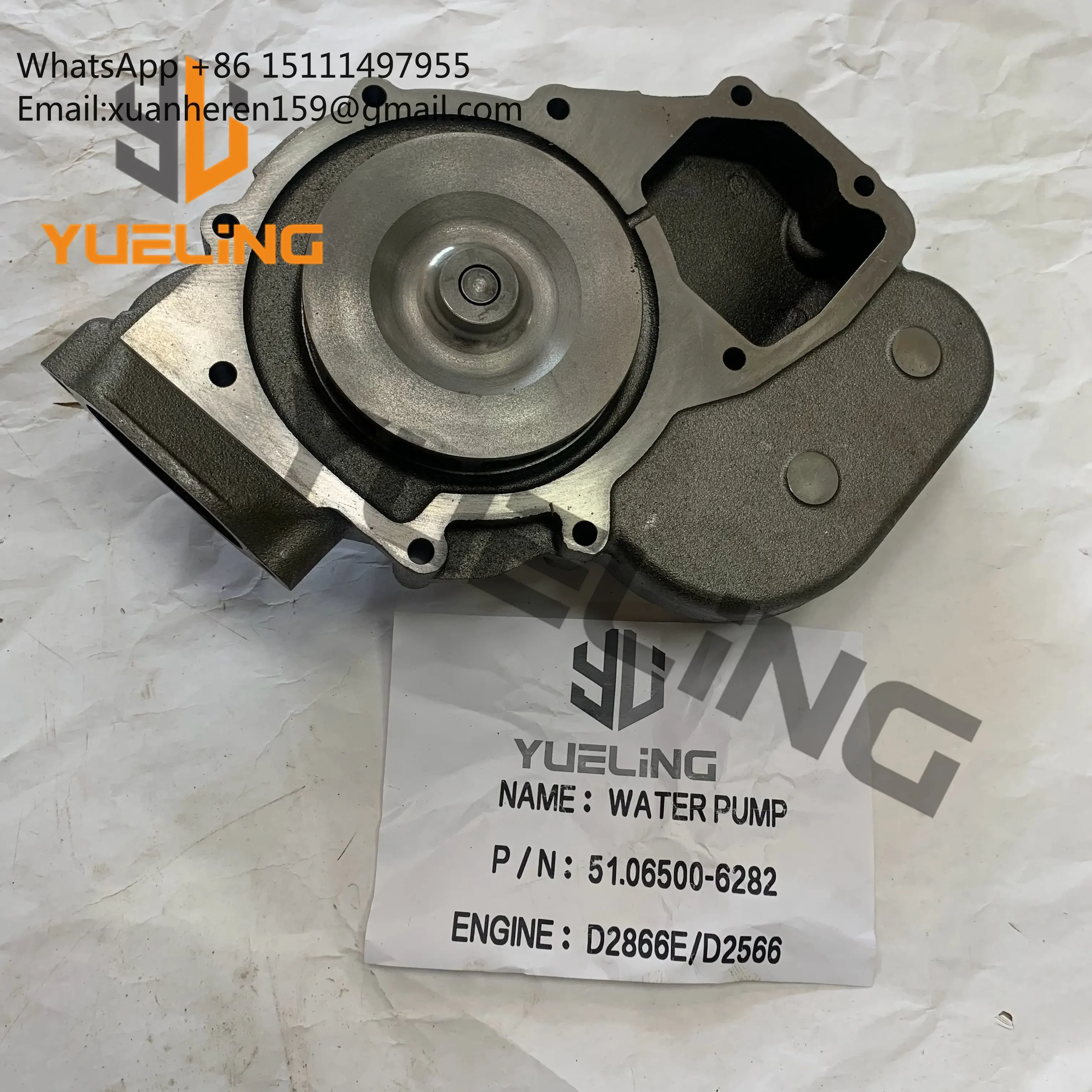 51.06500-6282 Water Pump Suit for D2866 D2566 Marine Generator Diesel Engine Spare Part