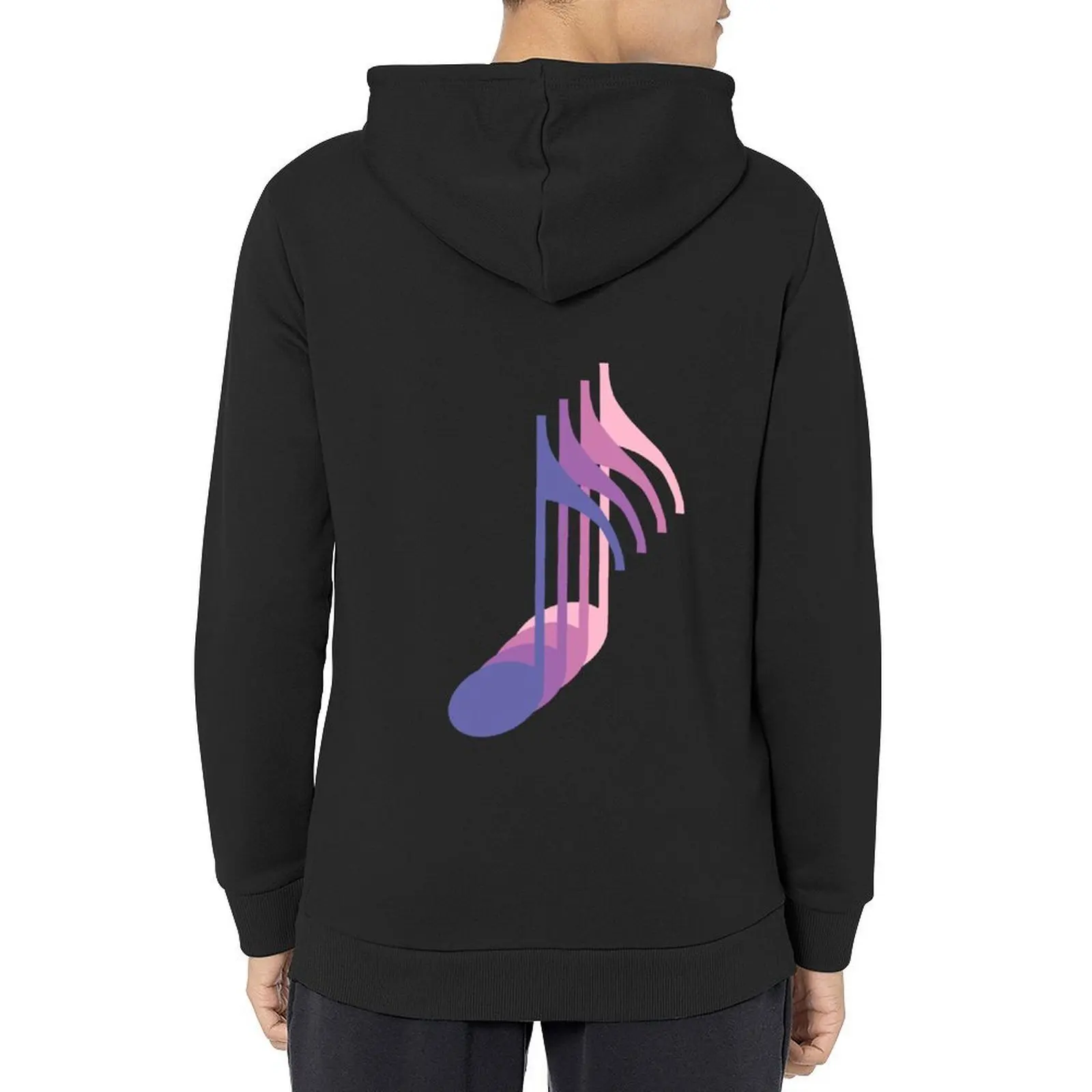 

Pastel Music Notes - Dark Purple Gradient Hoodie men's clothes men's sweat-shirt anime clothes clothes for men hoodie man