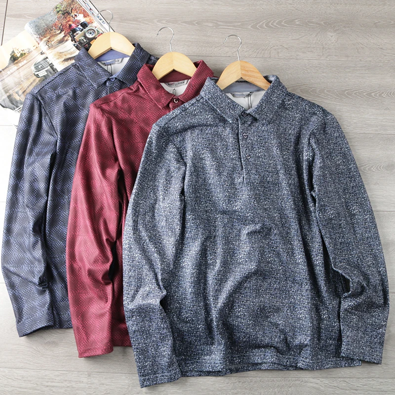 

Men's Casual Plaid Long Sve irt Spring Season Stand Fit Busin Light Weight Fce Pull over Trendy Spring irt