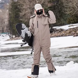 Męski i damski kombinezon narciarski, odzież snowboardowa, narciarstwo, kurtki i spodnie outdoorowe, ciepły sprzęt, zima