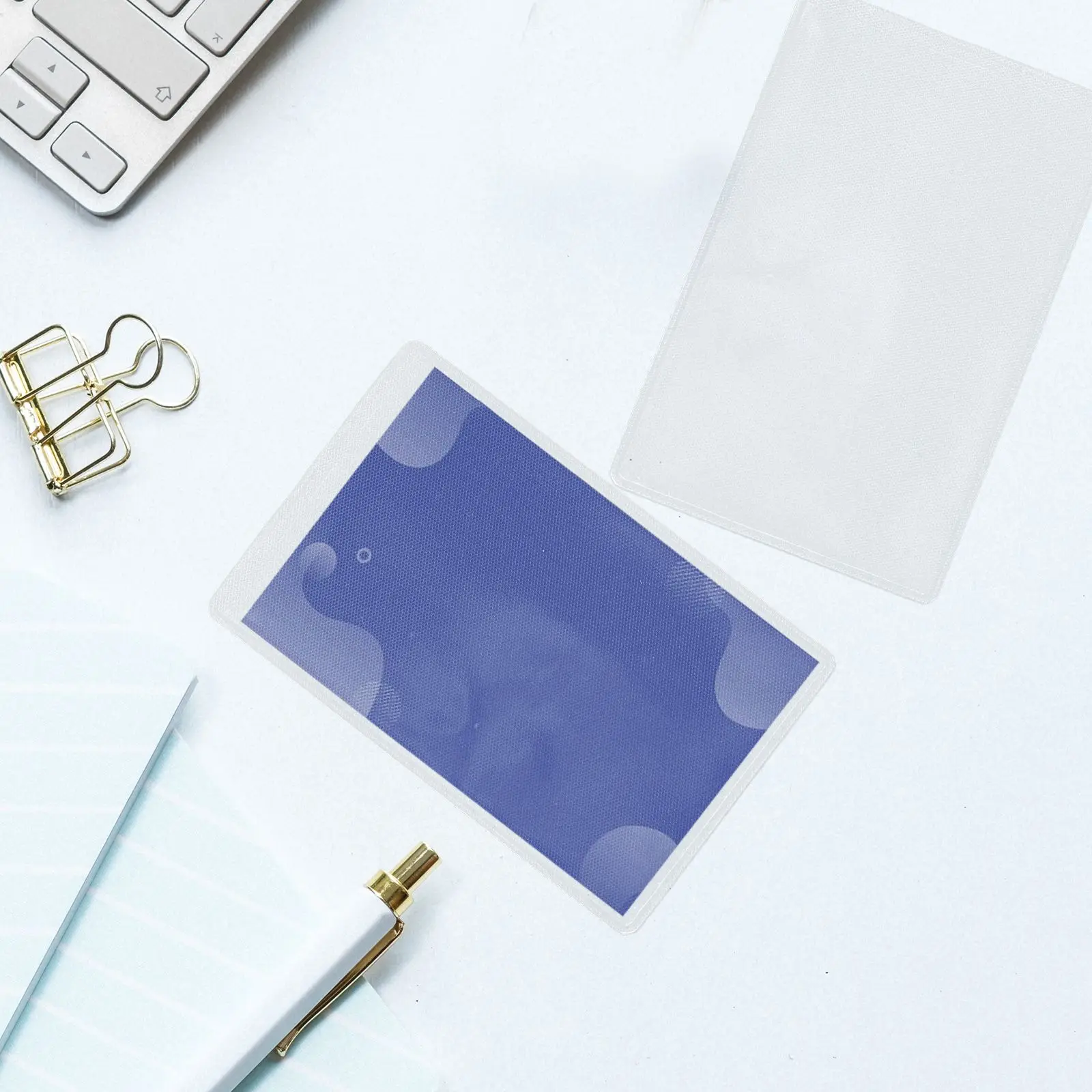 5 Pcs Card Protector Sleeves Hard Plastic Clear ID Holder Credit Covers Waterproof PVC Business Cases Pocket Size