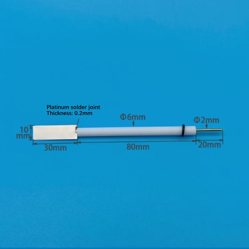 Pt210 platinum plate electrode 10X10X0.1mm high-purity laboratory platinum working/auxiliary electrode 99.99% can be invoiced