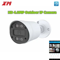 XMeye-Caméra de surveillance extérieure IP PoE HD 4MP/1080p, dispositif de sécurité sans fil, étanche IP66, 2.8 K, avec lentille 2.5mm, vision nocturne infrarouge (85 pieds) et télécommande