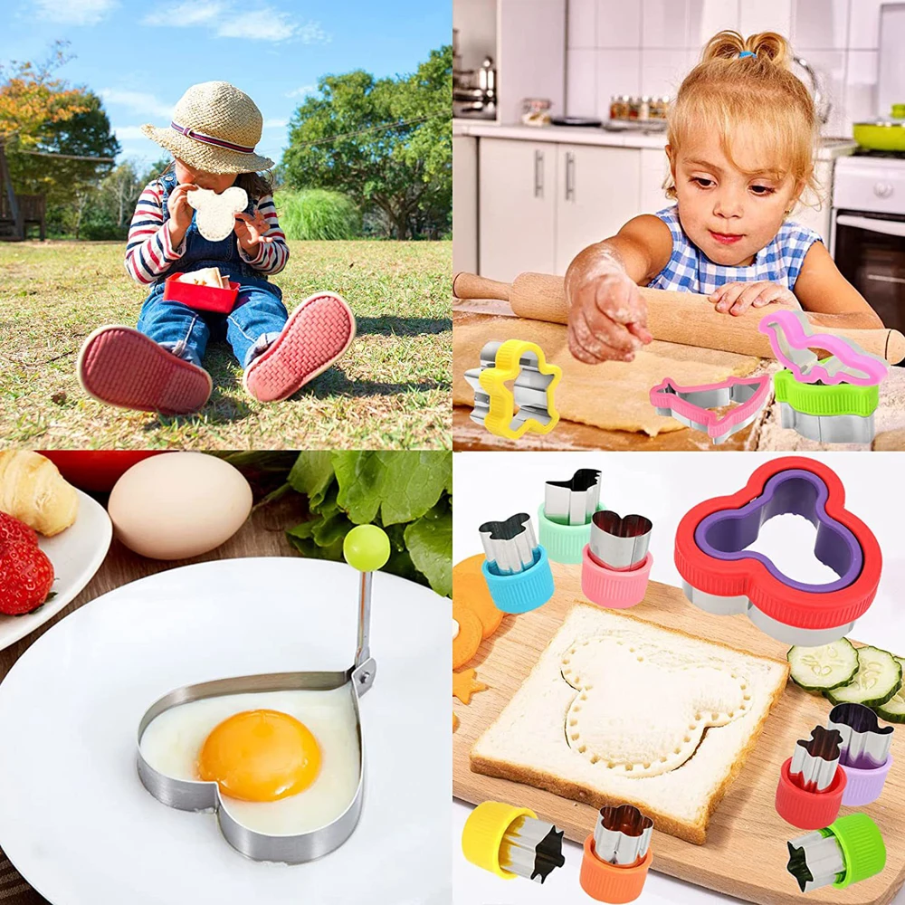 

Cutter and Sealer Set 32 Pcs Mold Fruit Vegetable Cutter Shapes for Boys Girls Home Kitchen DIY Accessories