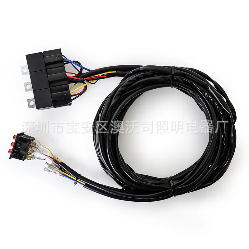 Kfz-Teile Geländewagen für Wrangler, modifizierte eins bis zwei 4-adrige LED-Arbeitsleuchte, geeignete Schalter-Drahtgruppe