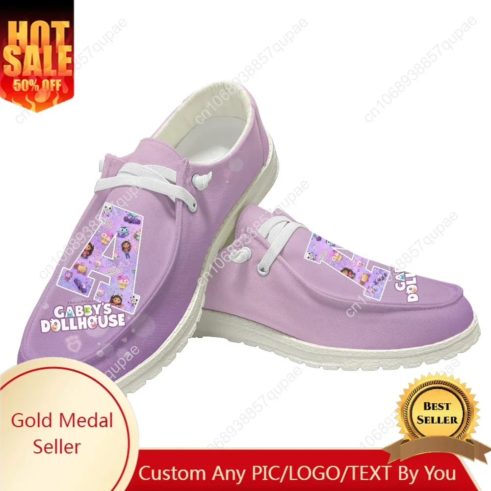 Gabbys Dollhouse Cartoon Anime Men Woman Breathable Casual Flat Shoes Outdoor Sneakers Spring Summer Autumn Winter Custom Shoe