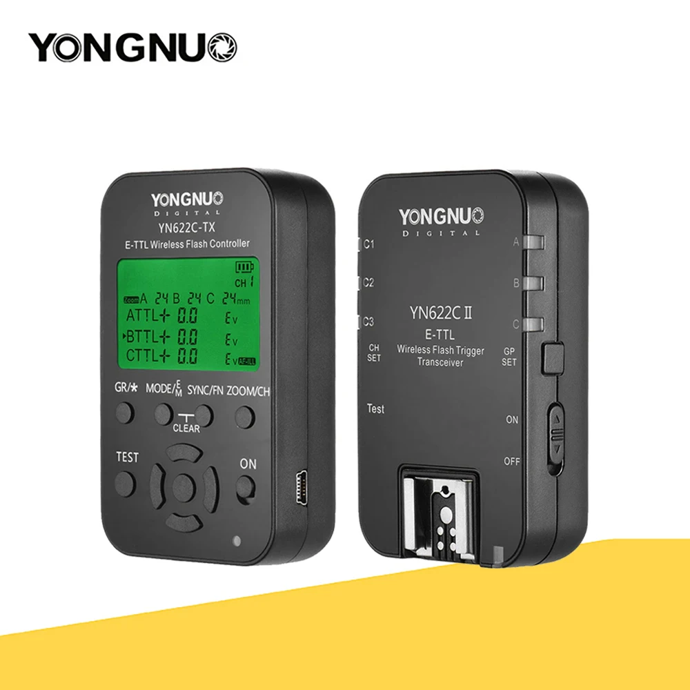 YONGNUO YN622C-KIT Kit transmisor de disparo de Flash HSS inalámbrico E-TTL para cámara Canon DSLR Compatible con Flash de la serie YONGNUO