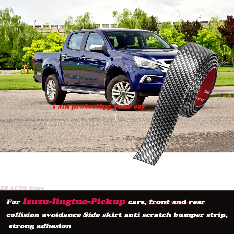 

Strong adhesive bumper strip, front and rear lip side skirts, collision and scratch resistant, suitable For Isuzu lingtuo Pickup