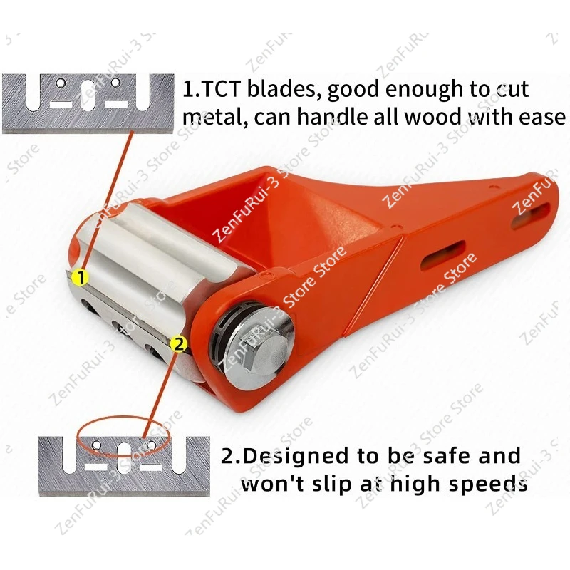 

With chainsaw chain drive Log peeler Aluminum housing Knife shaft Woodworking