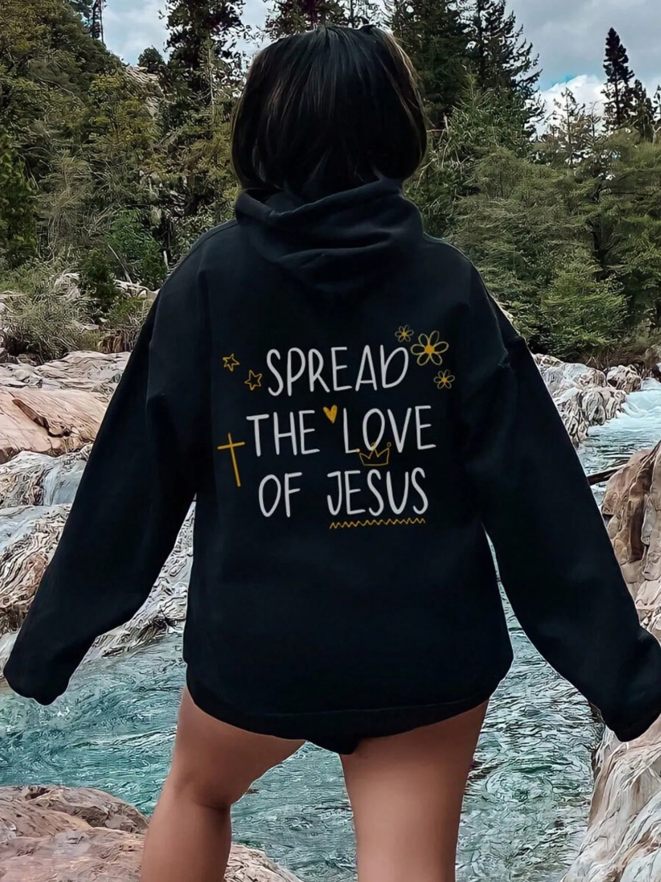 

Men's and Women's Plus Size Print Top, Loose Casual, Soft, Comfortable and Breathable, Outdoor Sports Loose Pullover Hoodie