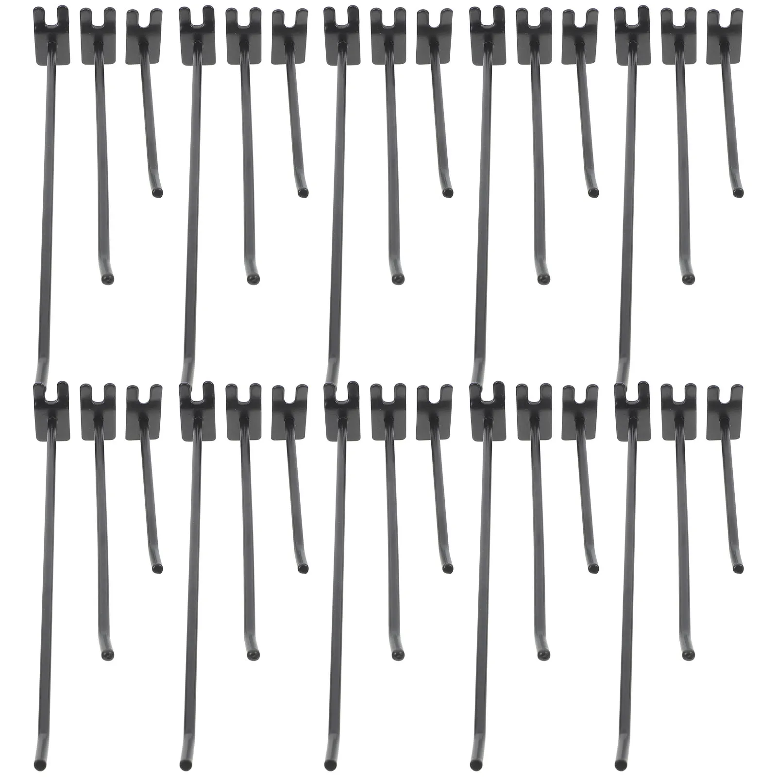 

30 Pcs Aluminum Plate Hooks 4mm Thick 10 15 20cm Grid Wall Hanging Display Utility Hangers Home Storage Accessories