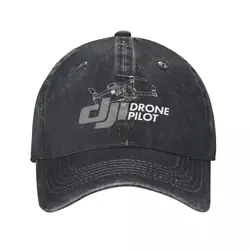 Baseball Caps Dji Drone Pilot Merch for Men Women Vintage Distressed Denim Drone Operator Casquette Dad Hat Gift