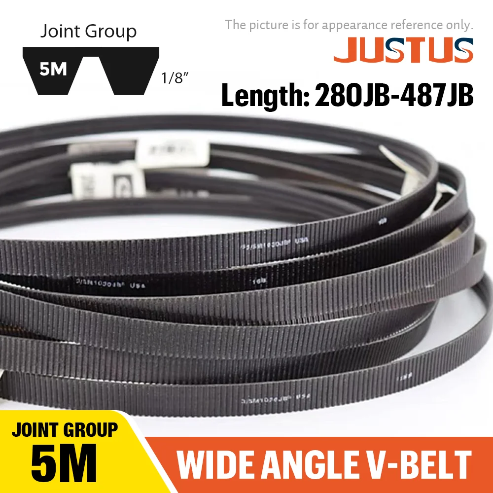 

Широкоугольный V-образный шарнир, группа 2/5M 280JB до 3/5M 487JB, трансмиссия приводного ремня для токарного станка Harbour, США, треугольный ремень