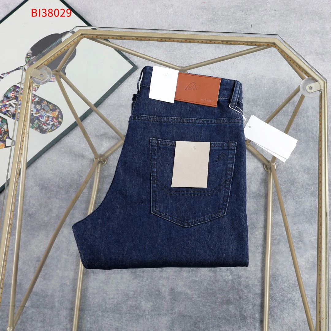 

OECHSLI Jeans Thin Cotton Men 2026 Spring Summer new business embroidery comfortable zipper casual Big size 30-42 long Pants