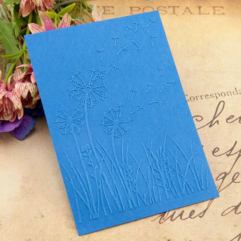 Dandelion Embossing Folder Template for Scrapbooking Photo Album Card Paper Making Stencil Decorating Mould DIY Tool