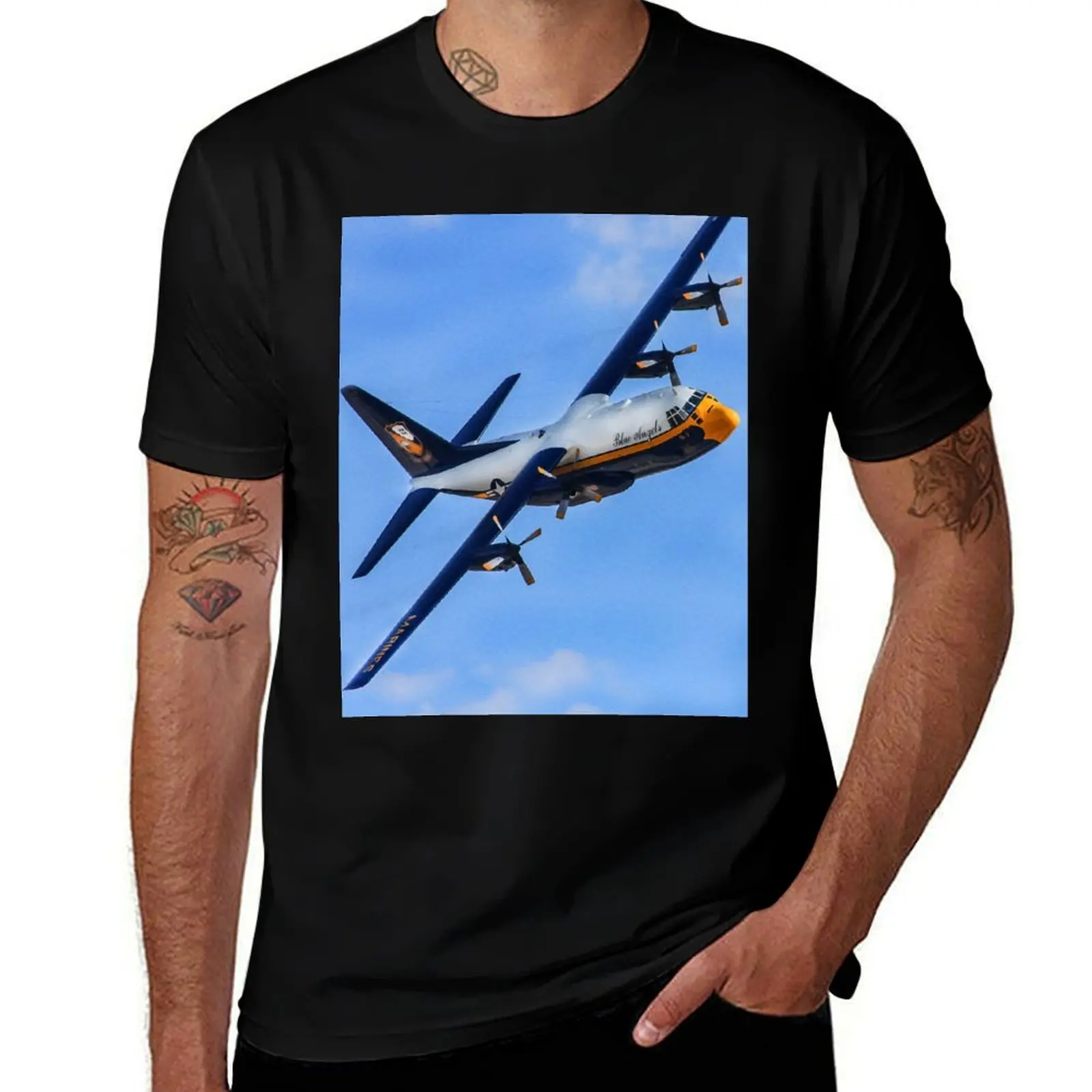 Blue Angel-Fat Albert T-Shirt Mechanic Work Tee Shirt T-Shirt